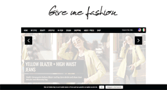 Desktop Screenshot of givemefashionblog.com